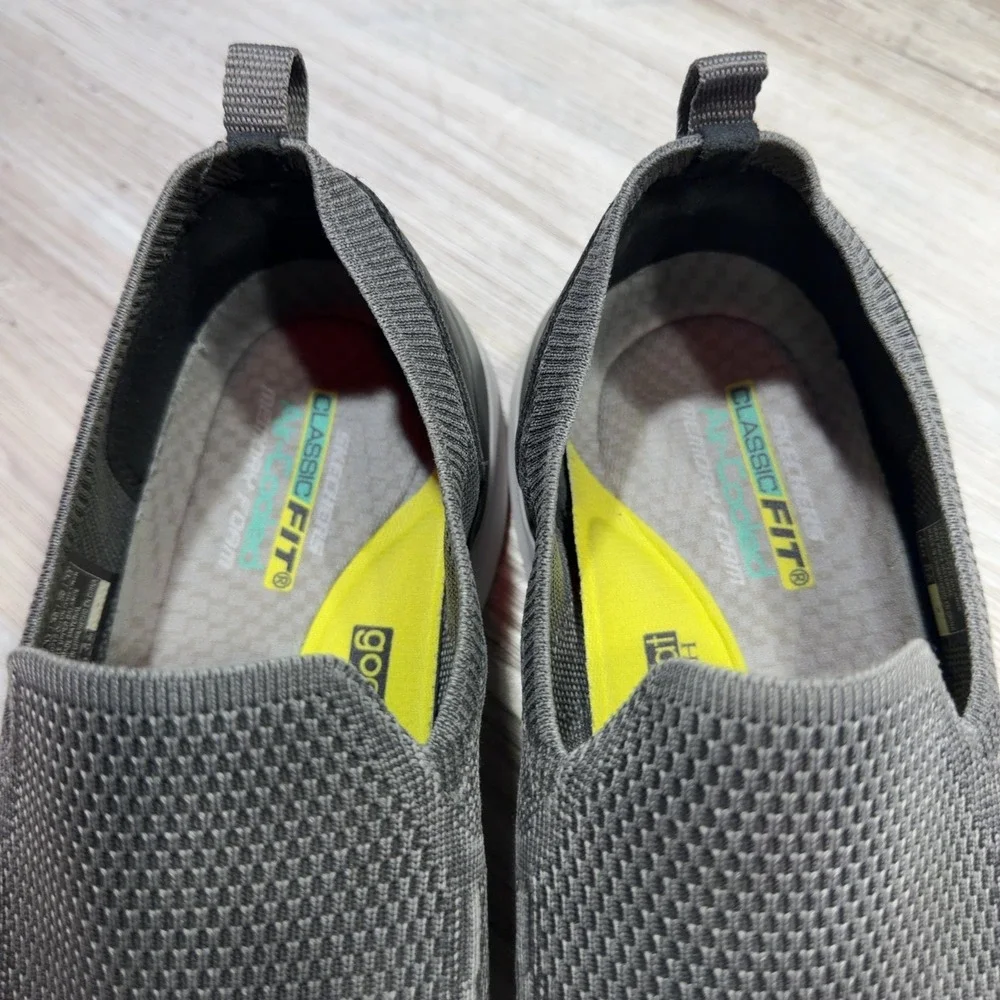 Skechers Lattimore - Warner Sneaker Mens US 12 Charcoal Slip On Casual Shoes